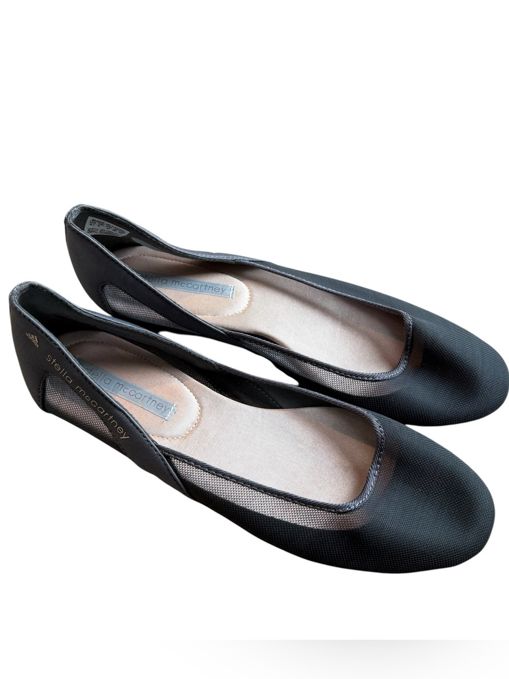Adidas X Stella McCartney mesh Itran flat ballet shoes gray women 9.5